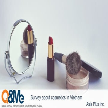 Survey about cosmetics in Vietnam 