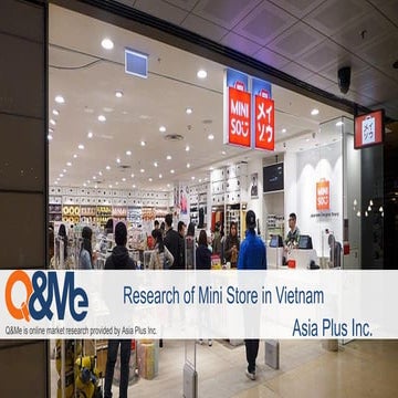 Vietnames usage of mini stores