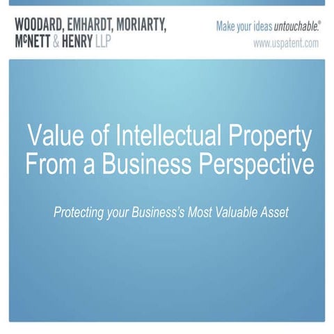 Using Intellectual Property as Collateral for Security Interests - May 2015
