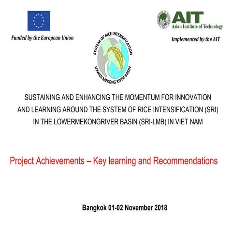 Transforming Rice Value Chains: The Sustainable Rice Platform (SRP) | PDF
