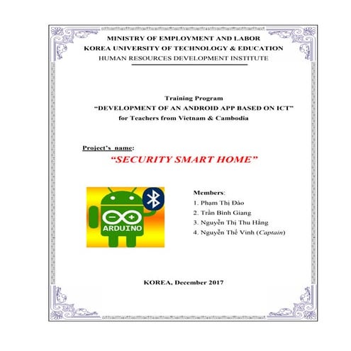 Presentation Home Automation Smart Security Pdf