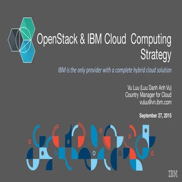 VietOpenStack meetup 7th Openstack in ibm cloud