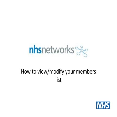 View modify network membersv2