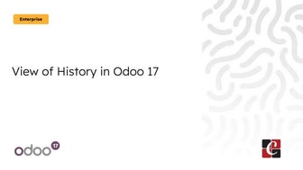 How to View the History in Odoo 17 ERP Module
