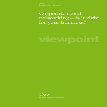 View point3 - corporate social networking