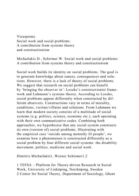 1- Outline the core principles of THREE of the main approaches in soci.docx