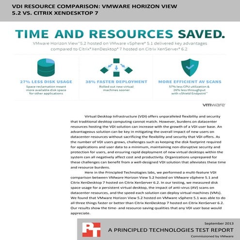 Multi-feature VDI comparison: VMware Horizon View 5.2 vs. Citrix XenDesktop 7