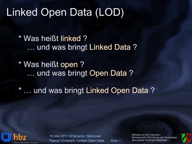 Linked Open Data (LOD)
