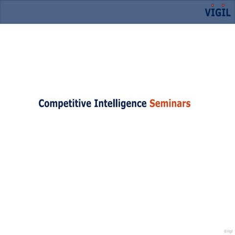 Vigil    seminar presentation