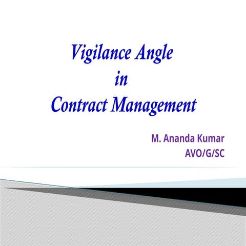 Vigilance Angle in Contract Management: Ensuring Compliance and ...