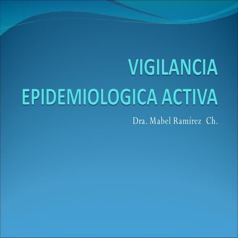 Vigilancia Epidemiologica Activa