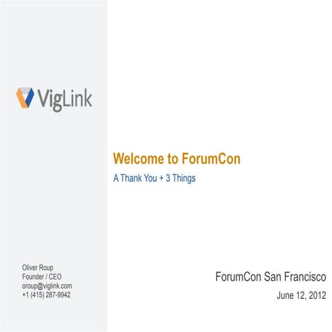 A Thank You + 3 Things