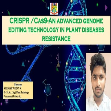 CRISPR, cas9 in plant disease resistance 