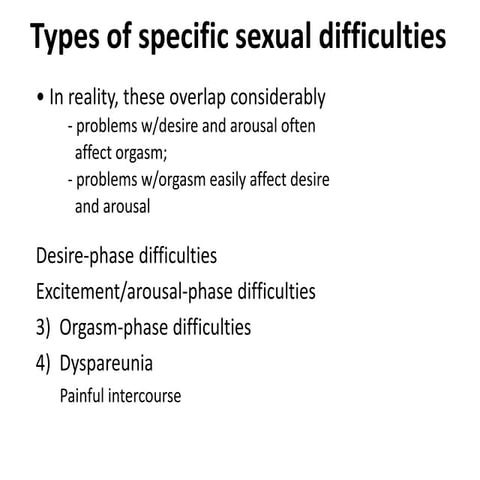 Sexuality and sexual dysfunction | PPTX