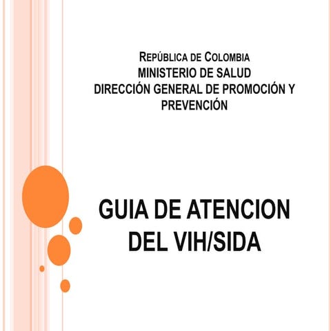 Guia de Atencion del VIH/SIDA