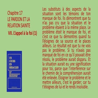 VII. L’appel à la foi