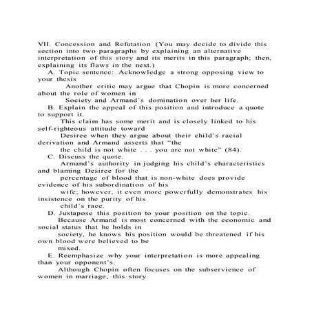 Vii. concession and refutation (you may decide to divide this sect