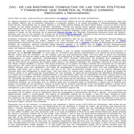 (Vii)   de las bastardas conductas de las taifas políticas y financieras que ...