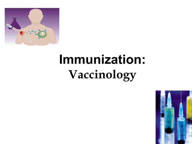 Vaccinology lecture ppt 