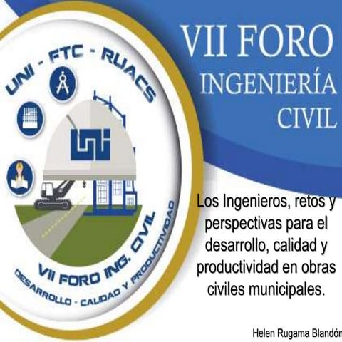 Retos  y perspectivas en calidad y productividad en obras municipales