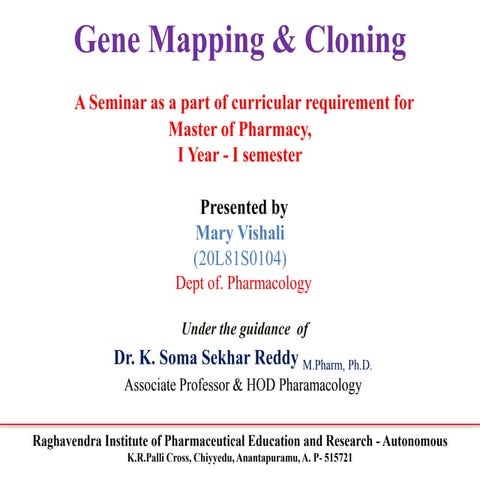GENE MAPPING & CLONING