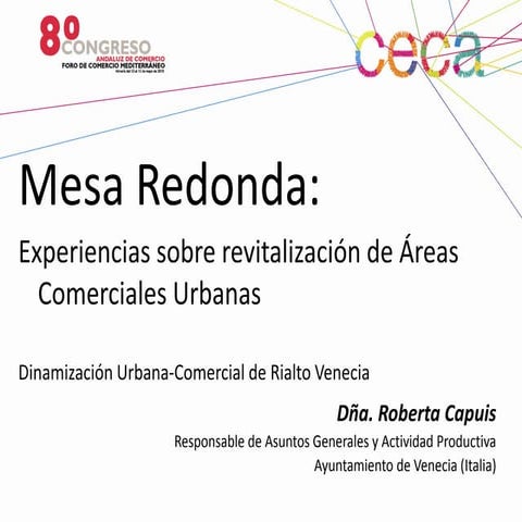 Dinamización Urbano-Comercial de Rialto-Venecia