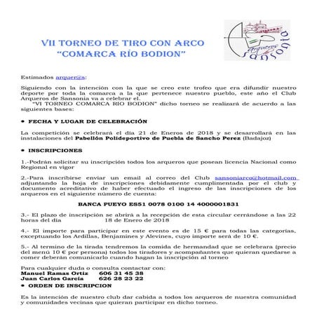 Vii tirada rio bodion 2018