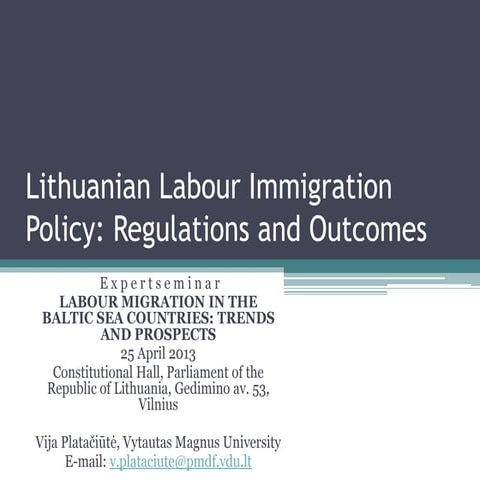 Immigration and the labour market | PDF