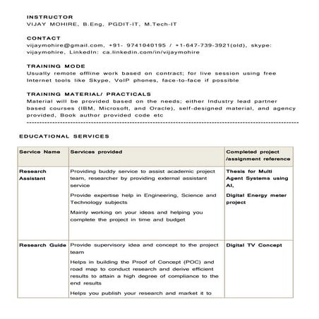 Software Training Services