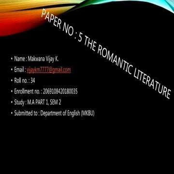 Life amd work of William Wordsworth 