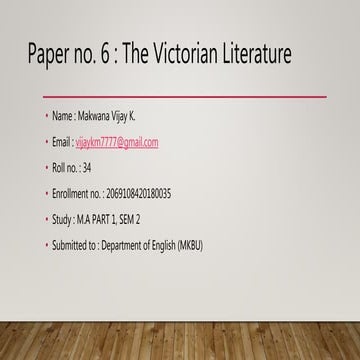 Major Poets of Victorian age
