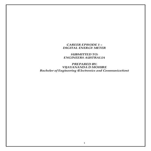 Digital Energy Meter project