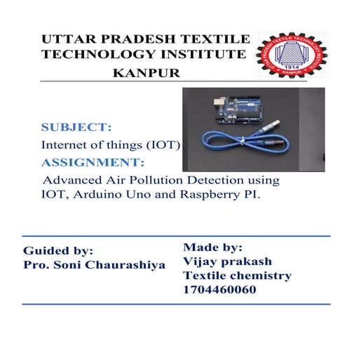 Vijay prakash assignment internet of things 