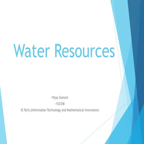 Water Resources for Envoirmental Science.ppt