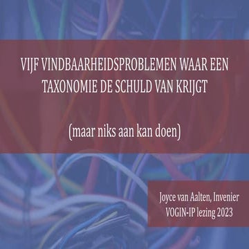 Vijf vindbaarheidsproblemen waar een taxonomie de schuld van krijgt (maar nik...