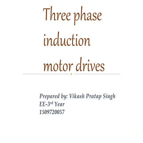 three phase induction motor drive