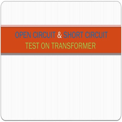 VIKAS short circuit AND OC TEST PPT.pptx