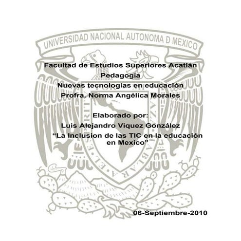 Tic en educacion mexicana