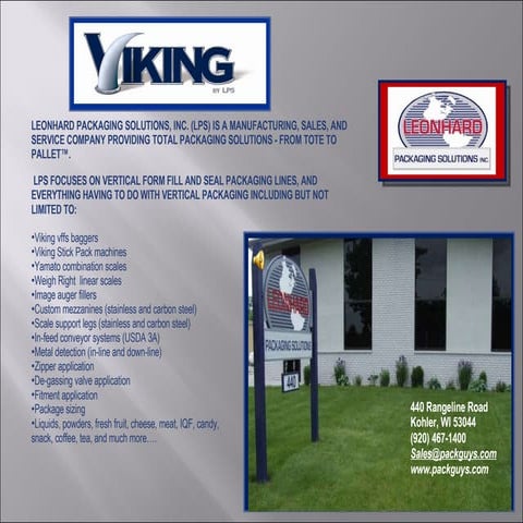 Leonhard Packaging Solutions Presentation