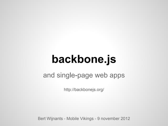 Viking academy  backbone.js