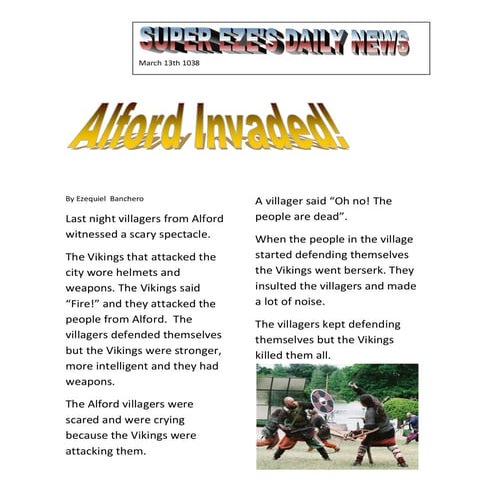 Vikings newspaper articles