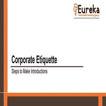 Corporate Etiquette_Steps to Make Introductions