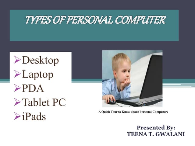 types of personal computer