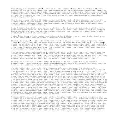 Vikramaditya stories