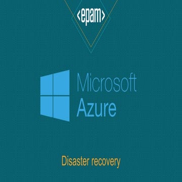 "Disaster Recovery in Azure" by Viktor Kocherha