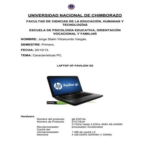 Vilcacundo jorge características_pc