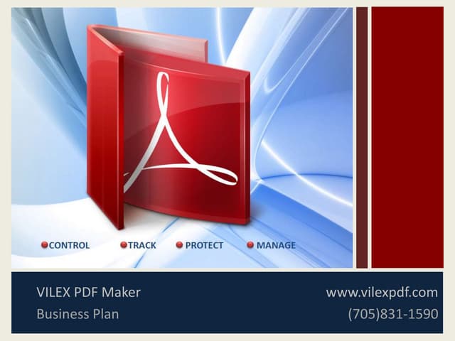 Business Plan Sample for a Technology Company - Vilex in Pitchdeck (PowerPoin...