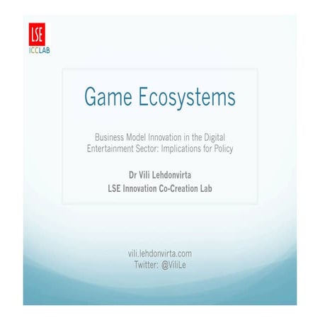 Vili l game ecosystems