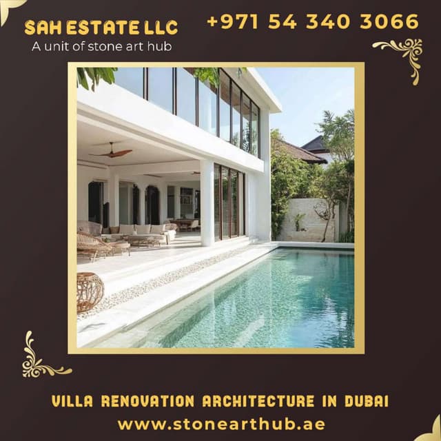 Villa Renovation Architecture in Dubai - ☎ +971 54 340 3066 | PDF