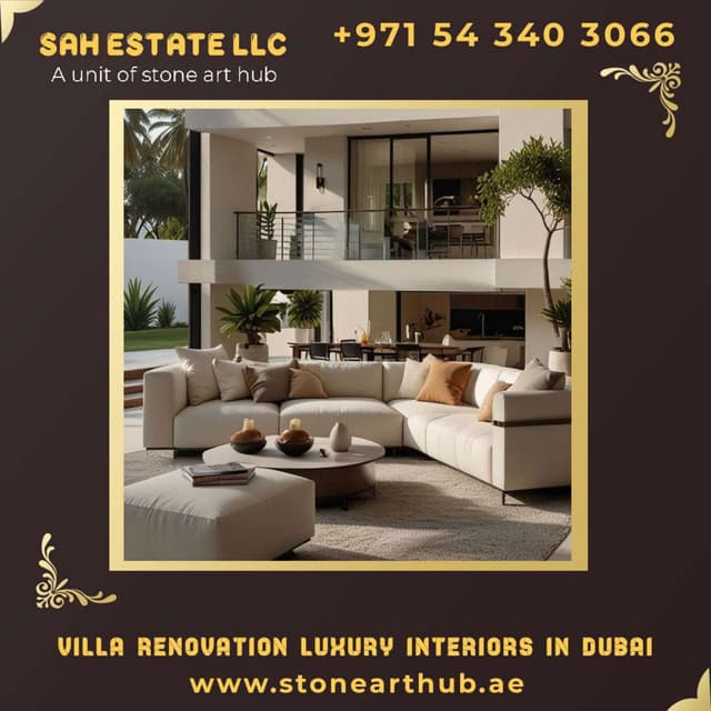 Villa Renovation Luxury Interiors in Dubai - ☎ +971 54 340 3066 | PDF